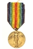 Медаль "Победы в Первой Мировой Войне" Металл Бельгия, 1919 год оранжевый к красному в центре инфо 9772k.