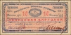 Купюра "Авансовая карточка 10 рублей" (Чита, 1919 год) Сохранность хорошая Вертикальные складки Штампы инфо 2905a.