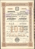 Ценная бумага "Товарищество "Проводник" Пай в 100 рублей" Россия, 1906 год Горизонтальная складка, легкие временные пятна инфо 9866g.