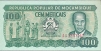 Купюра "100 метикайс" Мозамбик, начало ХХI века 13,8 см Сохранность очень хорошая инфо 12416g.